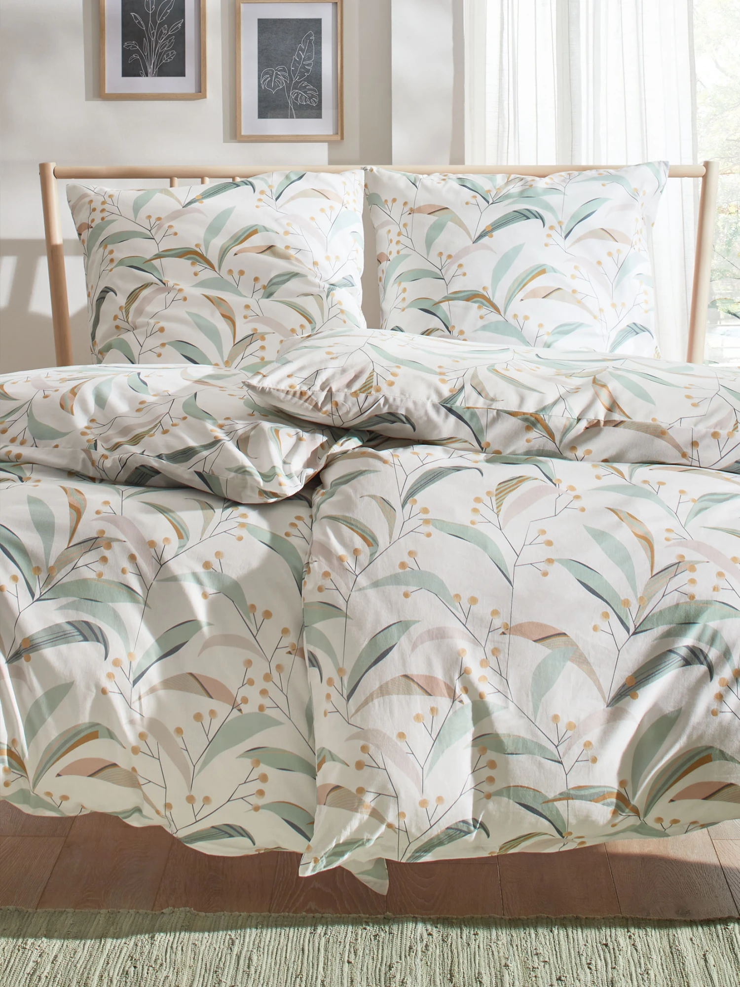 Renforcé-Bettwäsche, Lindgrün 3 Renforcé-Bettwäsche, Lindgrün