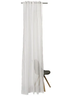 Vorhang Mit Gardinenband, Ecru -Teppiche Verkaufe Amalia Gardine verdeckteSchlaufe creme ecru 140x245 pla2