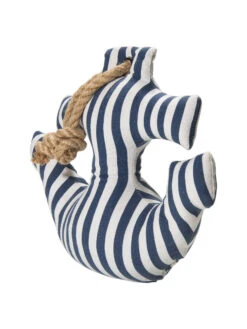 Objekt, Blau/Weiss -Teppiche Verkaufe Anchor Tuerstopper Weiss BlauWeiss 10x33x28 per2