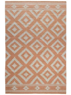 Flachgewebe-Teppich, Apricot -Teppiche Verkaufe Ardara FlachgewebeTeppich Orange Apricot 200x300 pla
