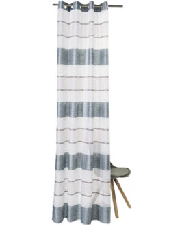 Ösenschal, Aqua 9 Ösenschal, Aqua -Teppiche Verkaufe Aria Gardine Oesenschal Blau Aqua 140x245 pla2