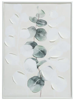 Leinwand-Druck-handbemalt, Hellgrün/Weiss -Teppiche Verkaufe Astala Druckgerahmt Gruen HellgruenWeiss 50x70 pla