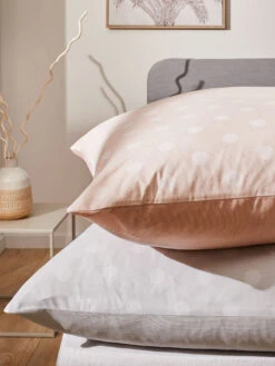 Renforcé-Bettwäsche, Samtrosa -Teppiche Verkaufe Babida Bettwaesche Grau Samtrosa 135x200 spar