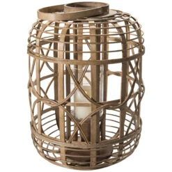 Laterne, Natural -Teppiche Verkaufe Balaro Laterne Braun Natural 32x32x45 per