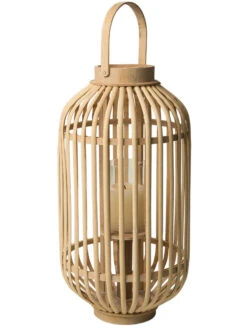 Laterne, Hellbeige -Teppiche Verkaufe BambuslichtBenny Laterne beige Hellbeige 25x25x48 per3