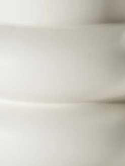 Vase, Creme -Teppiche Verkaufe Banda Vase Weiss Creme 13x13x27 lup2