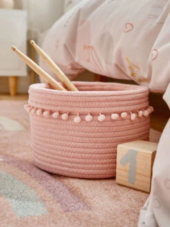 Korb, Samtpink -Teppiche Verkaufe BasketPinky Korb Rosa Samtpink mil