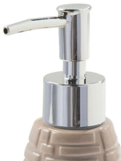 Seifenspender, Beige -Teppiche Verkaufe BathroomSlate Seifenspender Beige 7x7x20 lup