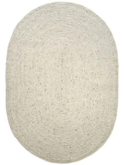 Handweb-Teppich, Creme -Teppiche Verkaufe Bjoerna HandwebTeppich Beige Creme 140x200 oval pla