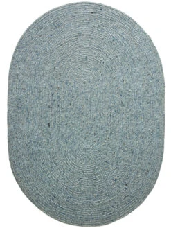 Handweb-Teppich, Aqua -Teppiche Verkaufe Bjoerna HandwebTeppich Blau Aqua 140x200 oval pla