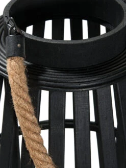 Laterne, Schwarz -Teppiche Verkaufe BlackShine Laterne Schwarz 35x35x60 lup