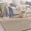 Handweb-Teppich, Beach -Teppiche Verkaufe Borgholm Handwebteppich beige beach mil 1
