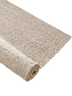 Handweb-Teppich, Beach -Teppiche Verkaufe Borgholm Handwebteppich beige beach rol 1