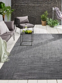 Outdoor-Teppich, Dunkelgrau