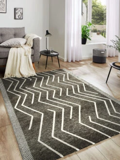 Designer-Teppich, Charcoal