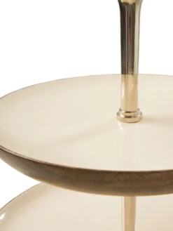 Deko-Etagere, Weiss -Teppiche Verkaufe CakeStand DekoEtagere Weiss 30x30x48 lup