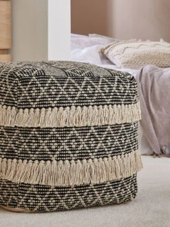 Pouf, Nature -Teppiche Verkaufe Calanda Pouf Beige Nature 40x40 mil