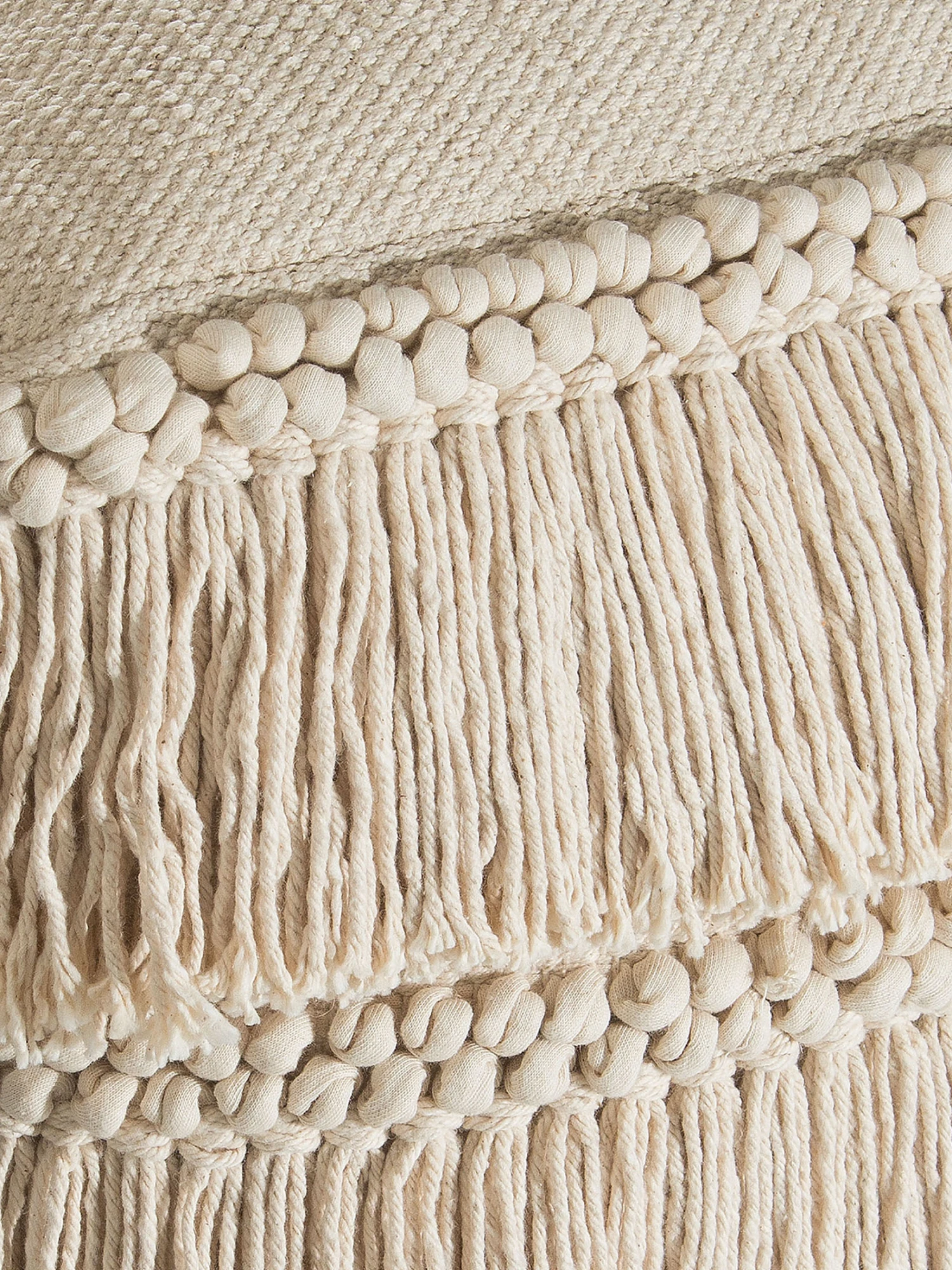 Pouf, Offwhite 5 Pouf, Offwhite - Image 3