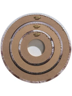 Leinwand Druck, Hellbraun -Teppiche Verkaufe Canvas3er Bild Pampas rosa Multicolor 40rund ruk