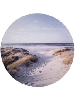 Leinwand Druck, Hellblau -Teppiche Verkaufe Canvas3er Bild Strand Blau Hellblau 40rund pla