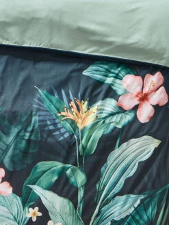 Renforcé-Bettwäsche, Dunkelgrün -Teppiche Verkaufe Cariba Bettwaesche Gruen Dunkelgruen 135x200 lup