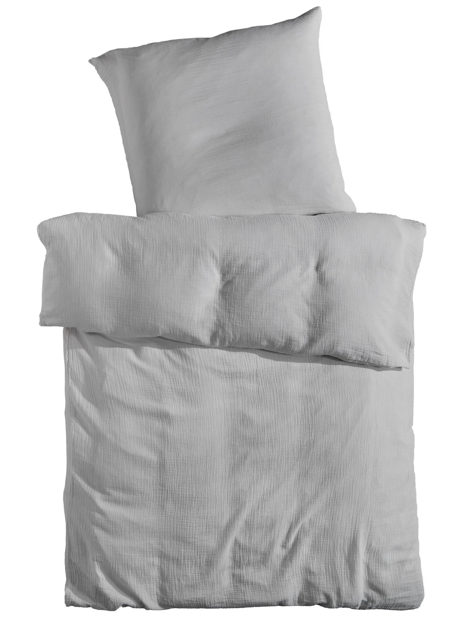 Musselin-Bettwäsche, Graphit 4 Musselin-Bettwäsche, Graphit - Image 2