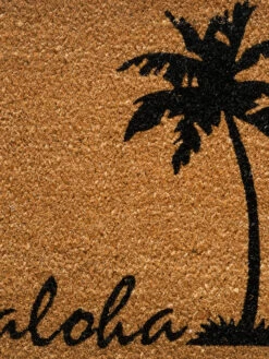 Fußmatte, Aloha -Teppiche Verkaufe Cochin Fussmatte Braun Aloha 45x75 lup