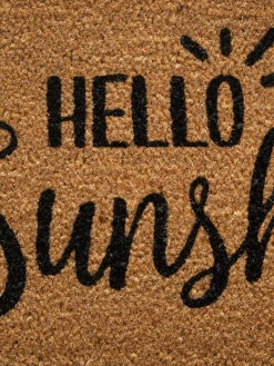 Fußmatte, Hello Sunshine -Teppiche Verkaufe Cochin Fussmatte Braun HelloSunshine 45x75 lup