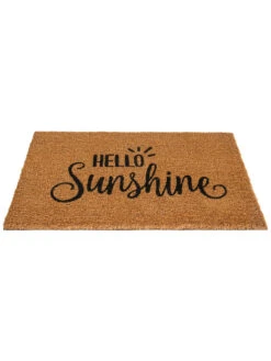 Fußmatte, Hello Sunshine -Teppiche Verkaufe Cochin Fussmatte Braun HelloSunshine 45x75 per