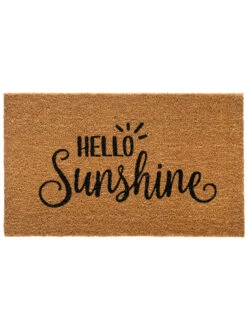 Fußmatte, Hello Sunshine -Teppiche Verkaufe Cochin Fussmatte Braun HelloSunshine 45x75 pla