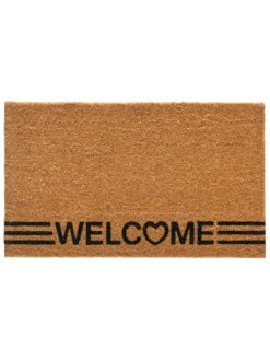 Fußmatte, Welcome -Teppiche Verkaufe Cochin Fussmatte Braun Welcome 45x75 pla