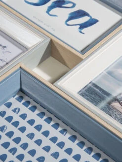 Bilderrahmen, Grau/Blau -Teppiche Verkaufe CollageSea Bilderrahmen Blau GrauBlau 10x15 lup2