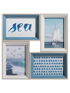 Bilderrahmen, Grau/Blau