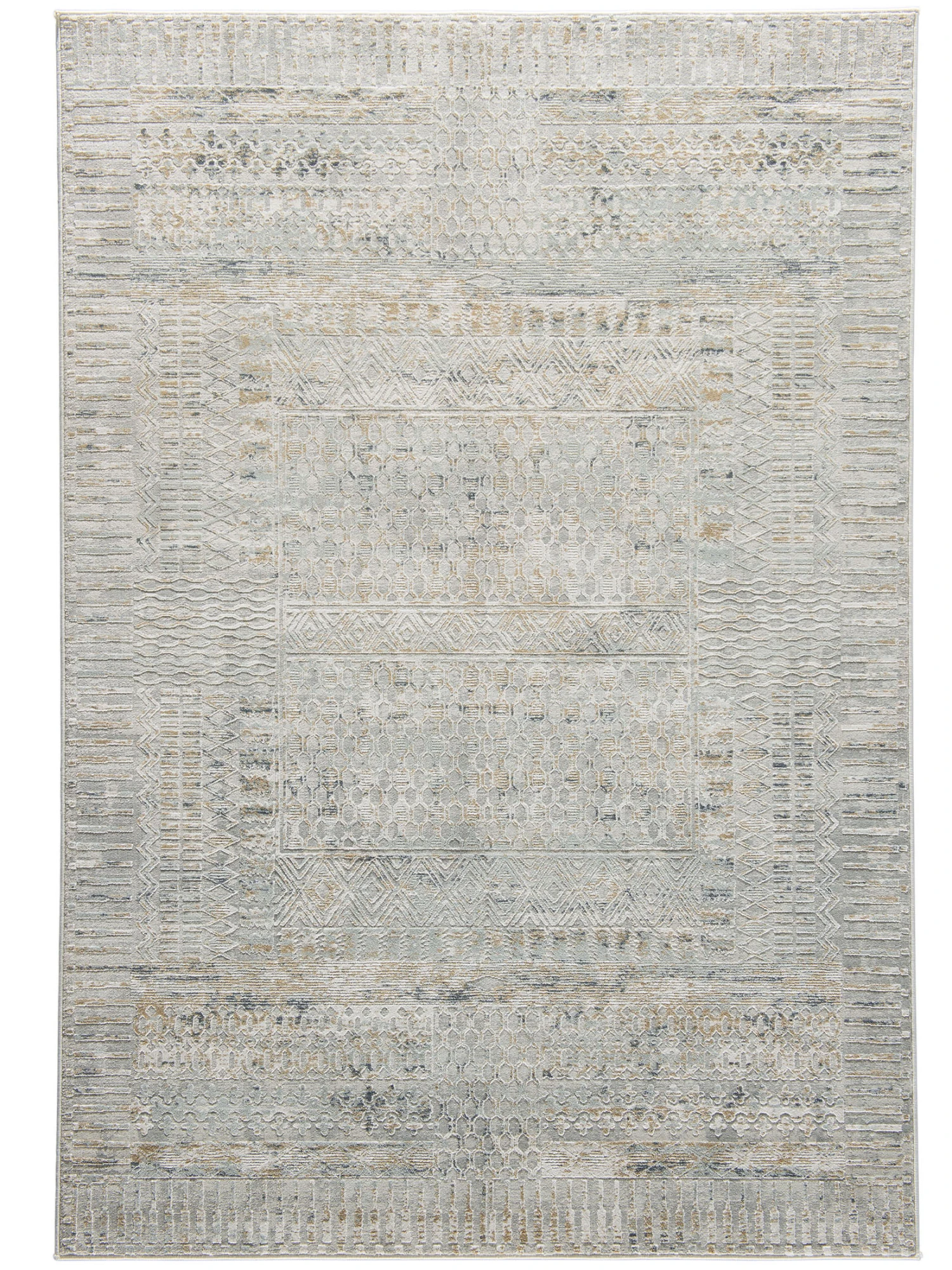 Vintage-Teppich, Antiksilber 4 Vintage-Teppich, Antiksilber - Image 2