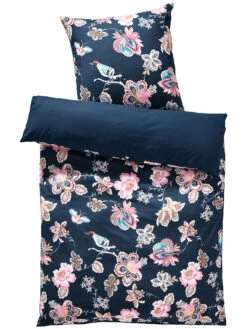 Renforcé-Bettwäsche, Navy -Teppiche Verkaufe Dalina Bettwaesche Blau Navy 135x200 pla