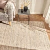 Woll-Teppich, Dunkelbeige -Teppiche Verkaufe Damhus HandwebTeppich Beige Dunkelbeige 170x230 mil