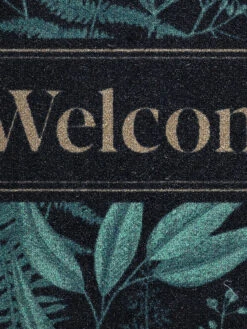 Sauberlaufmatte, Forets Leaves Green -Teppiche Verkaufe Door Fussmatte Gruen ForetsLeavesGreen 50x80 lup