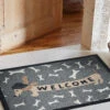 Sauberlaufmatte, Dachshund Welcome -Teppiche Verkaufe Door Sauberlaufmatte braun grau Dachshund 50x70 mil