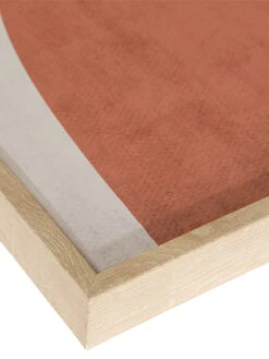 Leinwand-Druck-handbemalt, Beige/Braun -Teppiche Verkaufe Doubleface Druckgerahmt Terra BeigeBraun 50x70 lup2