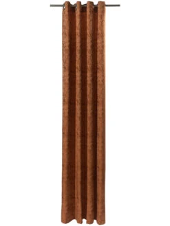 Ösenschal, Cognac 8 Ösenschal, Cognac -Teppiche Verkaufe Eleonore Gardine Oesenschal Braun Cognac 140x245 pla1