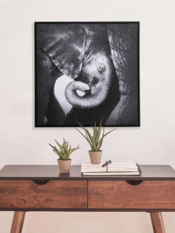 Leinwand-Druck-gerahmt, Schwarz