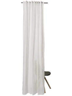 Vorhang Mit Gardinenband, Natur -Teppiche Verkaufe Emely Gardine verdeckteSchlaufe beige Natur 140x245 pla2