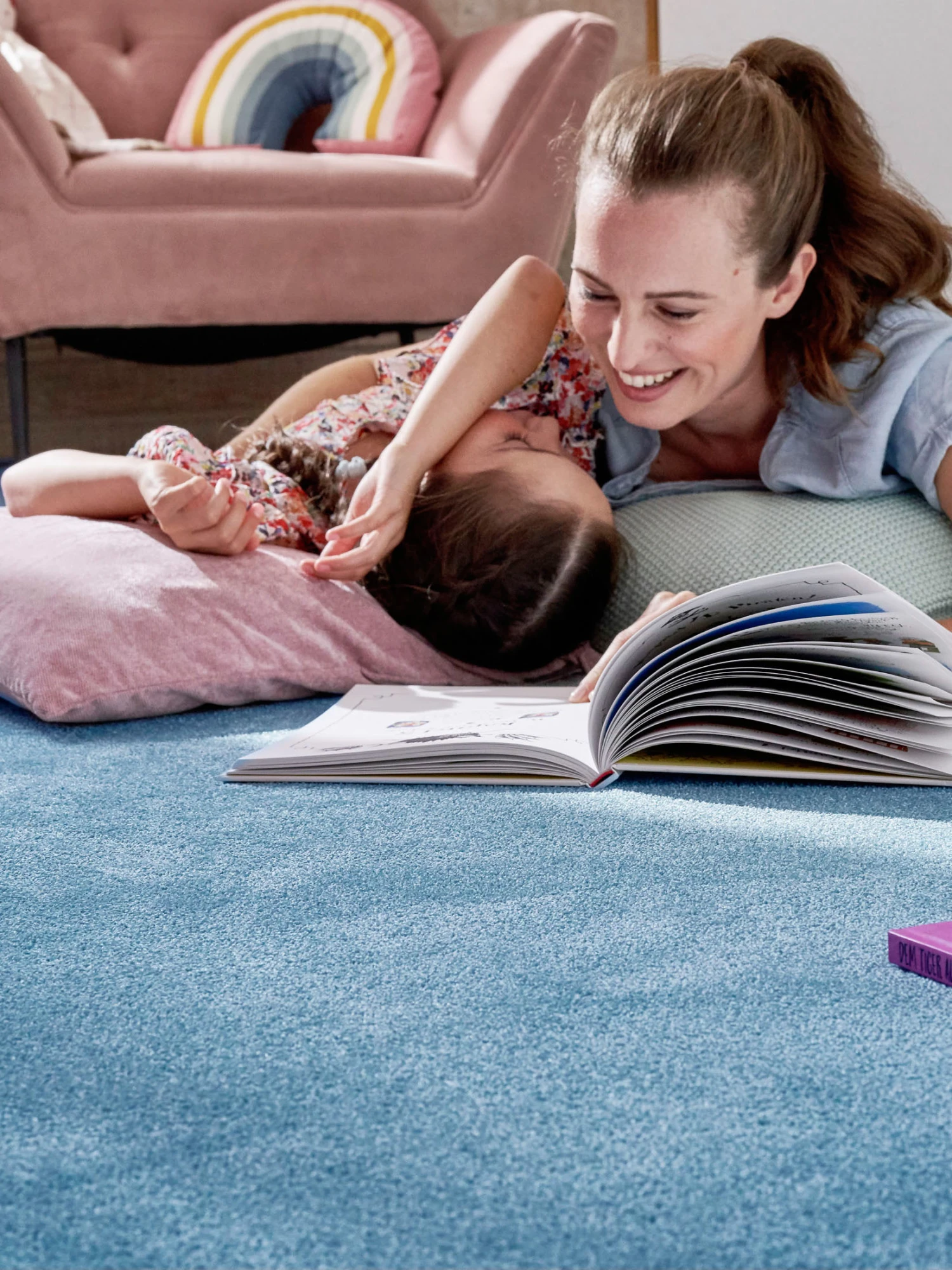 Velours-Teppichboden, Azur 75 3 Velours-Teppichboden, Azur 75