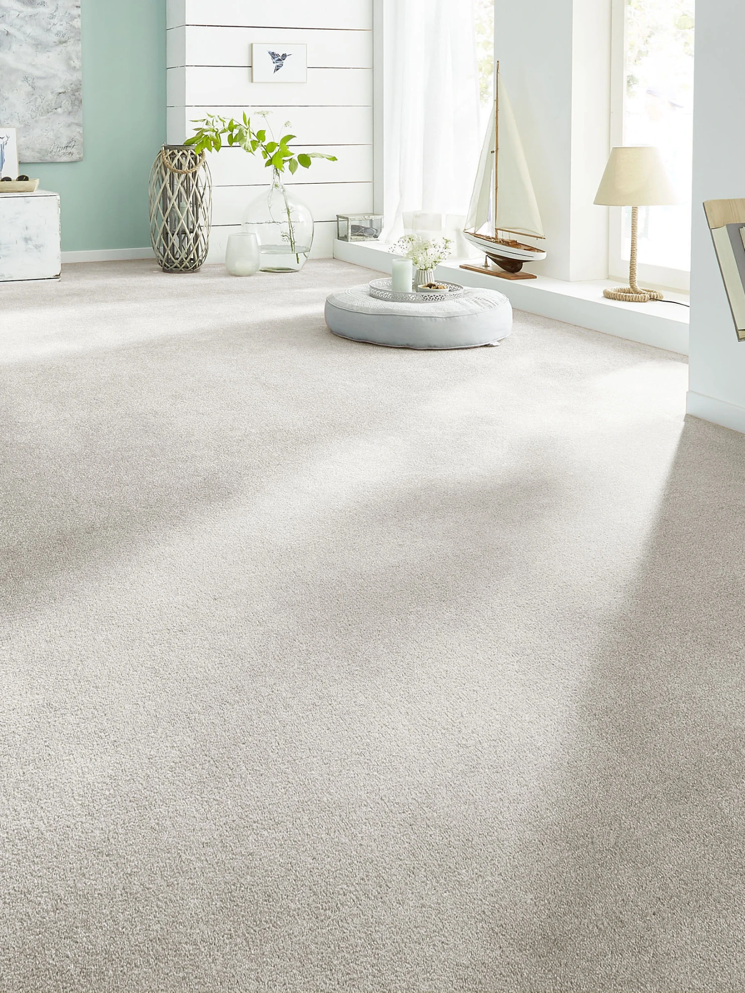 Velours-Teppichboden, Lichtgrau 07 3 Velours-Teppichboden, Lichtgrau 07