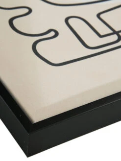 Leinwandbild, Schwarz/Weiss -Teppiche Verkaufe Endless Druckgerahmt Weiss SchwarzWeiss 50x70 lup2