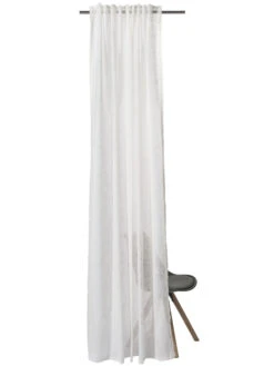 Vorhang Mit Gardinenband, Offwhite -Teppiche Verkaufe Enna Gardine VerdeckteSchlaufe Weiss Offwhite 140x245 pla2