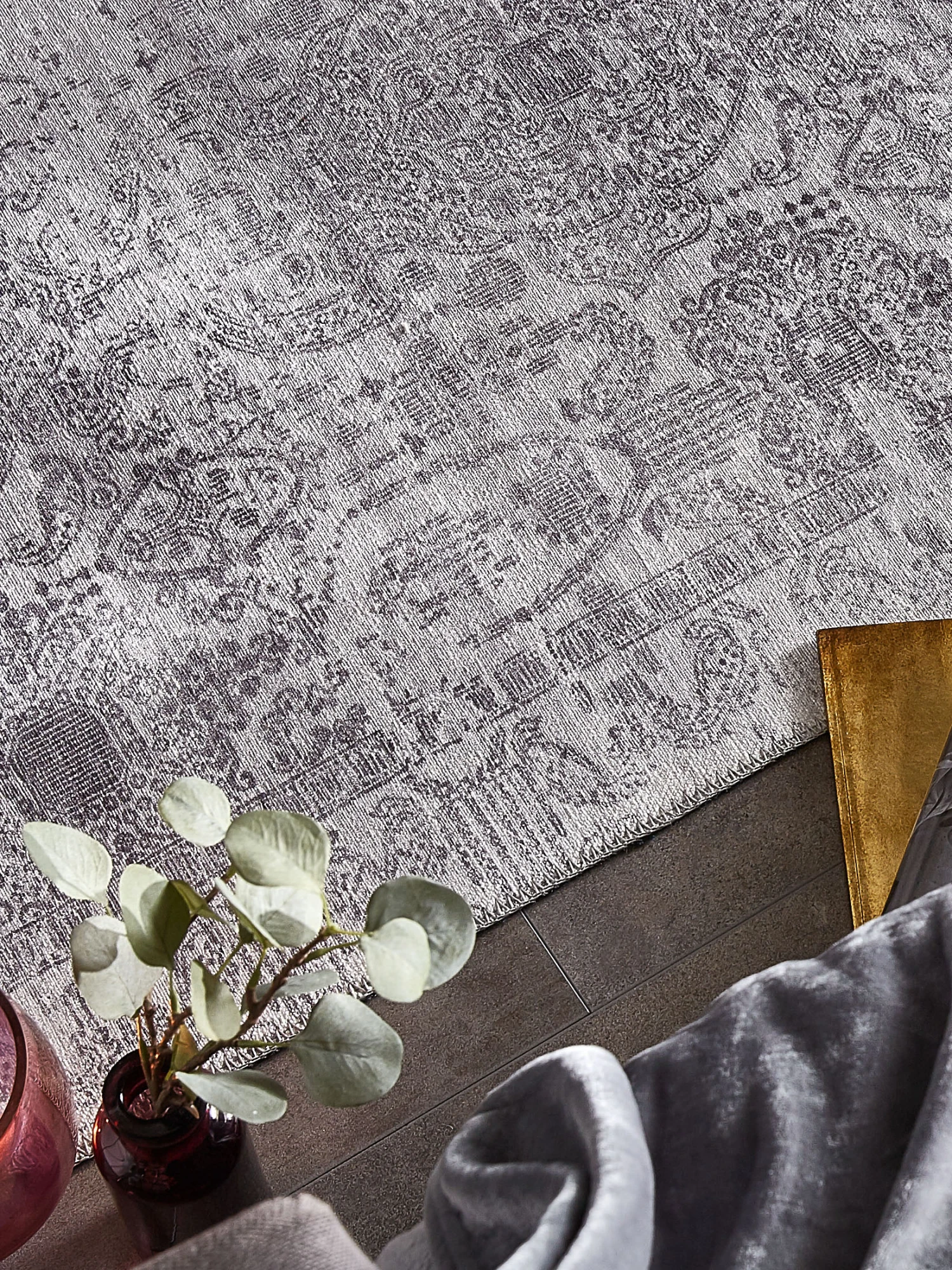 Vintage-Teppich, Marmor 4 Vintage-Teppich, Marmor - Image 2