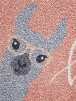 Fußmatte, Hello Lama -Teppiche Verkaufe Fashion Fussmatte rosa HelloLama 50x80 lup