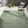 Outdoor-Teppich, Olive -Teppiche Verkaufe Favolosa FlachgewebeTeppich gruen olive 160x230 mil