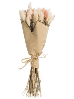 Trockenblume, Beige/Rosa -Teppiche Verkaufe Flowerbouquet Trockenblume Rosa BeigeRosa 40 pla2